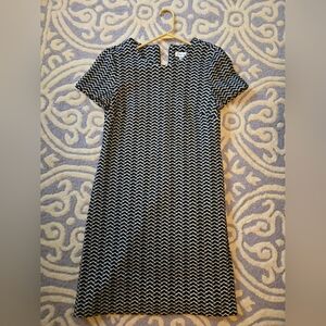 Calvin Klein Black White Short Sleeve Dress - 6